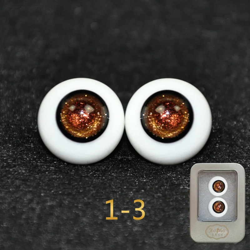 Фиолетовый Новое поступление BJD Eyeball Размер 1/3 высокое качество SD MSD светильник серый темно-зеленый красный фиолетовый дымчато-серые глаза 16 мм - Цвет: Фиолетовый