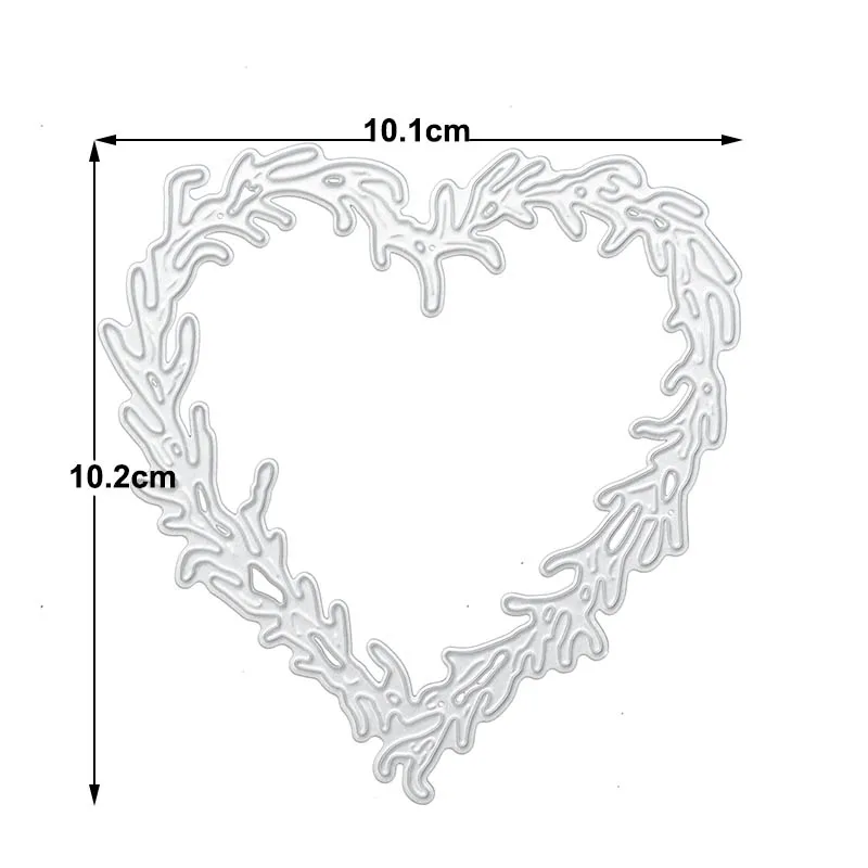 Сердца виноградный венок металлическая резка штамп из углеродистой стали резки