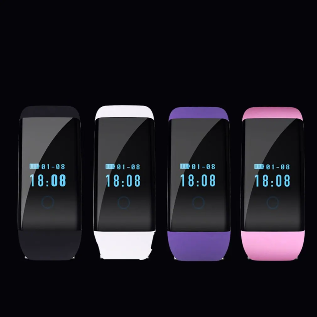D21 цветной экран Bluetooth Smartband монитор сердечного ритма водонепроницаемый трекер