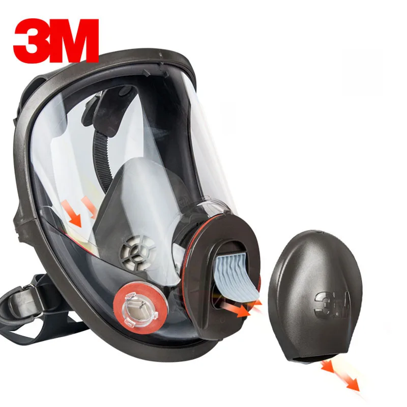 3M, 6800, распылитель, респиратор, противогаз для всего лица, промышленная химическая противогаз для всего лица, сочетающаяся с фильтром серии 6000