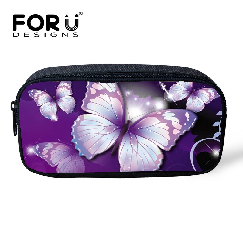 FORUDESIGNS/женская косметичка маленькие портативные сумки для макияжа с принтом