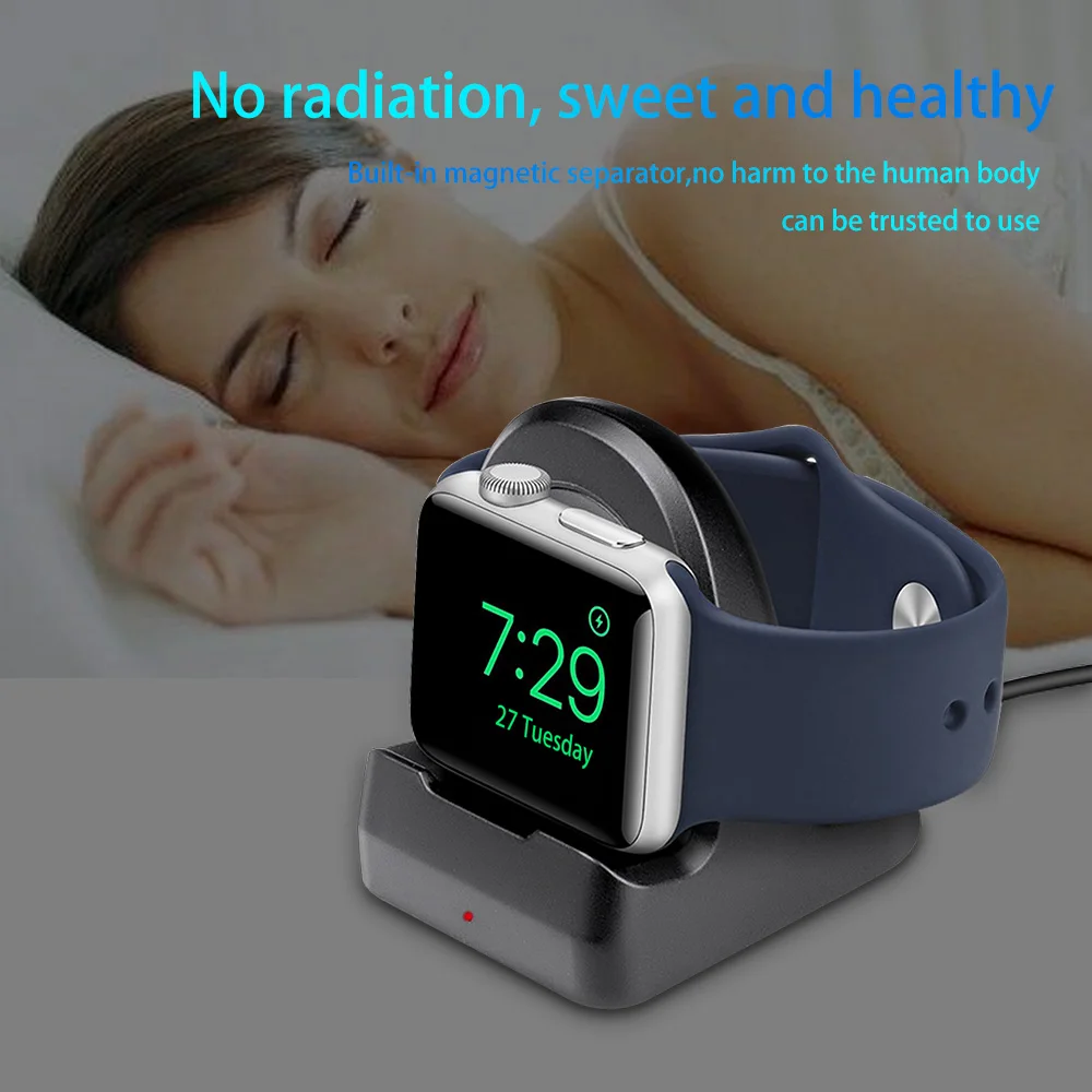 Беспроводное зарядное устройство Ascromy для Apple Watch Series 1 2 3 4 Iwatch с подставкой и