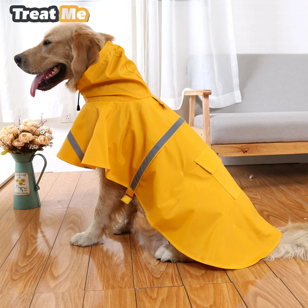 Detachable Fastener Outdoor Hoodie Pet Poodle Raincoat Rainwear Dog Puppy Waterproof Jacket Clothes |