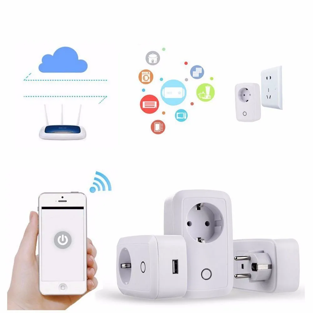 Умная розетка Coopkony с Wi Fi 10 А Домашняя автоматизация Wifi 100 240 В дистанционное