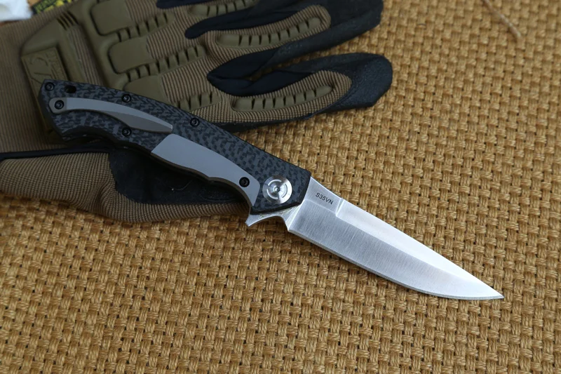 DICORIA углеродное волокно ZT 0999 тактические Флиппер ножи S35VN лезвие из углеродного волокна+ титановая ручка складной нож для кемпинга EDC инструменты