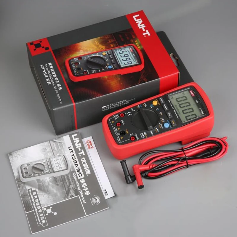 UNI-T UT139A Digital Multimeter True RMS Auto Range AC/DC Amp/Volts Ohm Tester Meter with Data Hold NCV and Battery Test | Инструменты