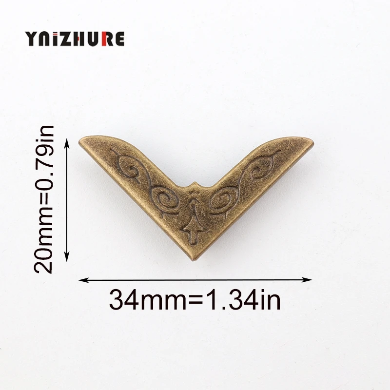 8 шт. бронзовые Защитные уголки для книг|Угловые кронштейны| |