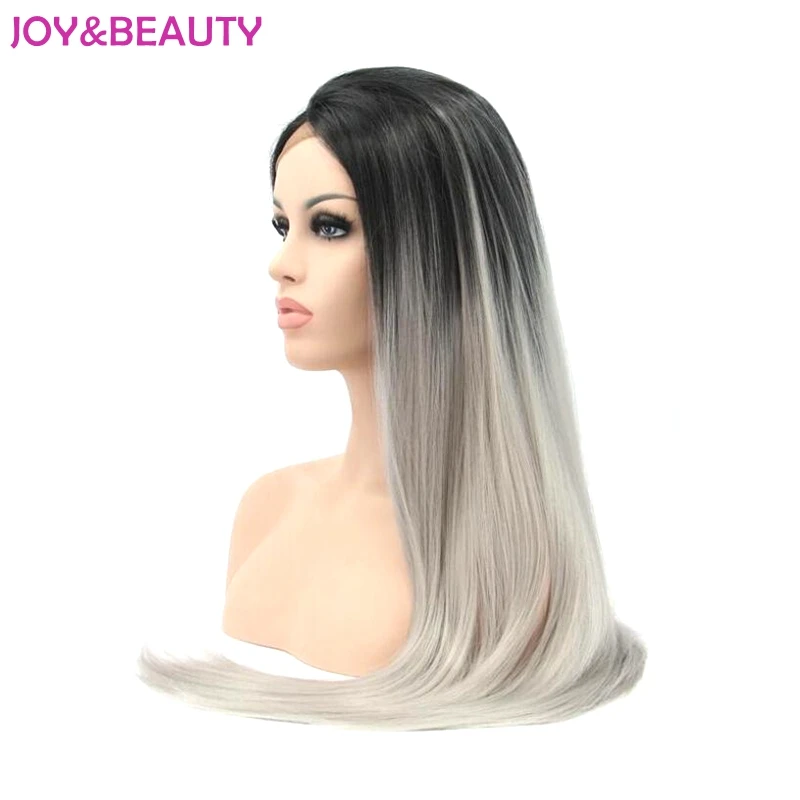 JOY &amp BEAUTY термостойкие волосы длинные прямые кружевные передние парики