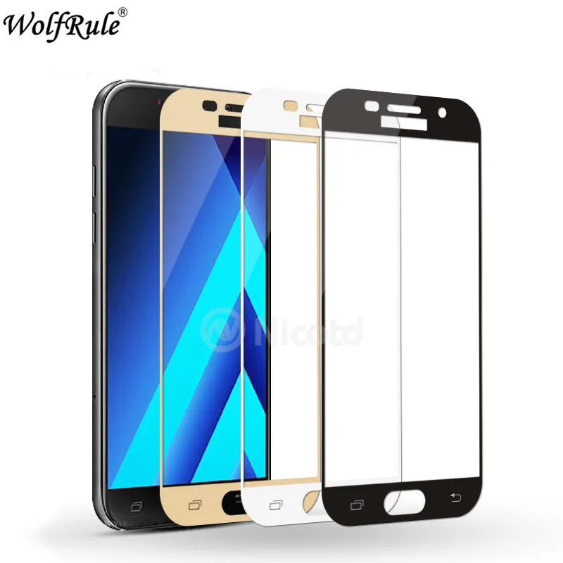 Protector de pantalla para Samsung Galaxy a7 2016, cristal templado antiexplosi&oacute;n, pel&iacute;cula de cobertura completa, 2 uds.-0
