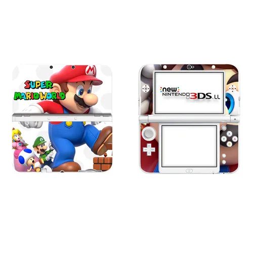 DSLL0009 Супер бумага Марио виниловая наклейка на кожу Наклейка для нового 3DS XL Скины Наклейка s для нового 3DS LL виниловая Защитная Наклейка - Цвет: DSLL0009