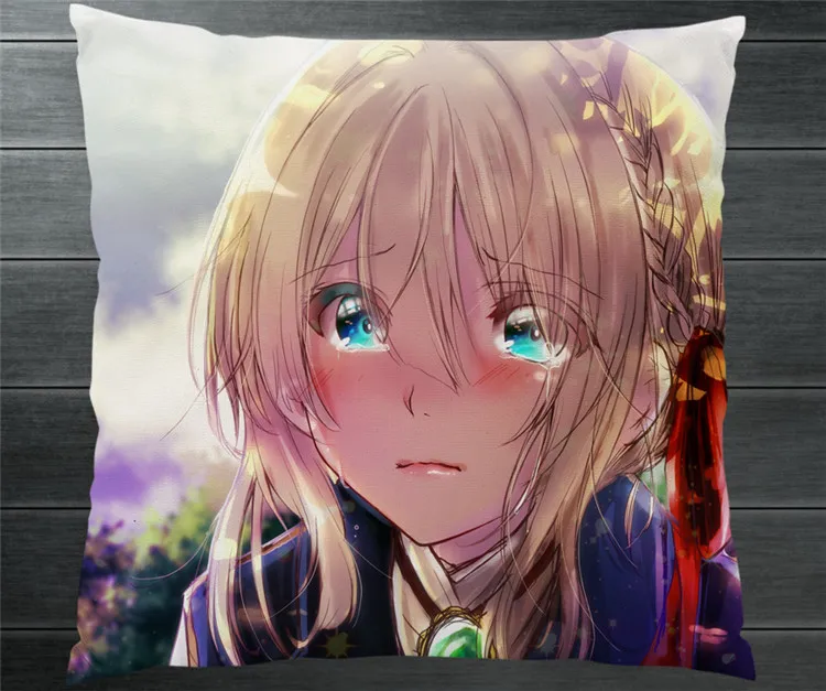 Аниме фиолетовый Evergarden Two Side 40x40 см фотолампа Cosplay коллекция подарок P15|Костюмы