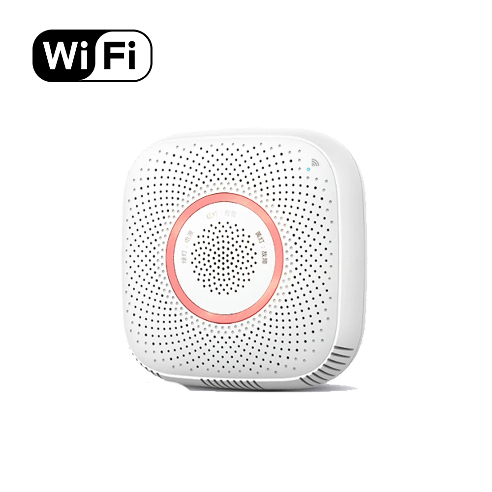 WiFi горючий датчик утечки газа с манипулятором|Комплекты для сигнализации| |