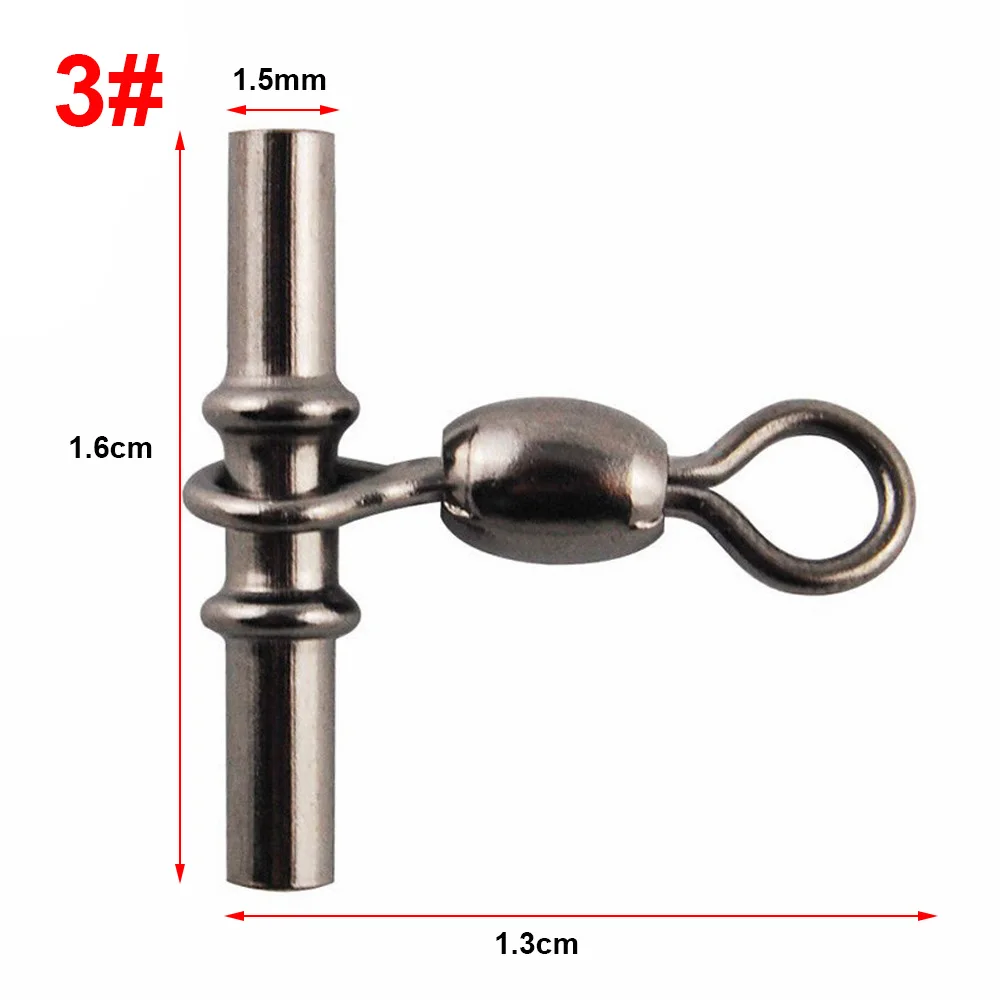 Hyaena 100 шт. перекрестная леска с черным никелем латунная трехсторонняя для ловли