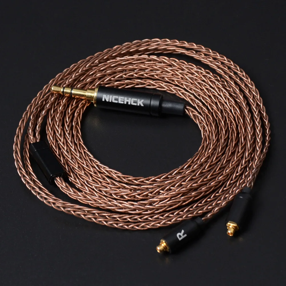 Nicehck 8 ядро 6N GC-OCC монокристаллической Медь кабель MMCX/2Pin 3,5/2,5/4,4 мм для съемки KZAS10 CCAC16 nicehck NX7/M6/EBX/F3