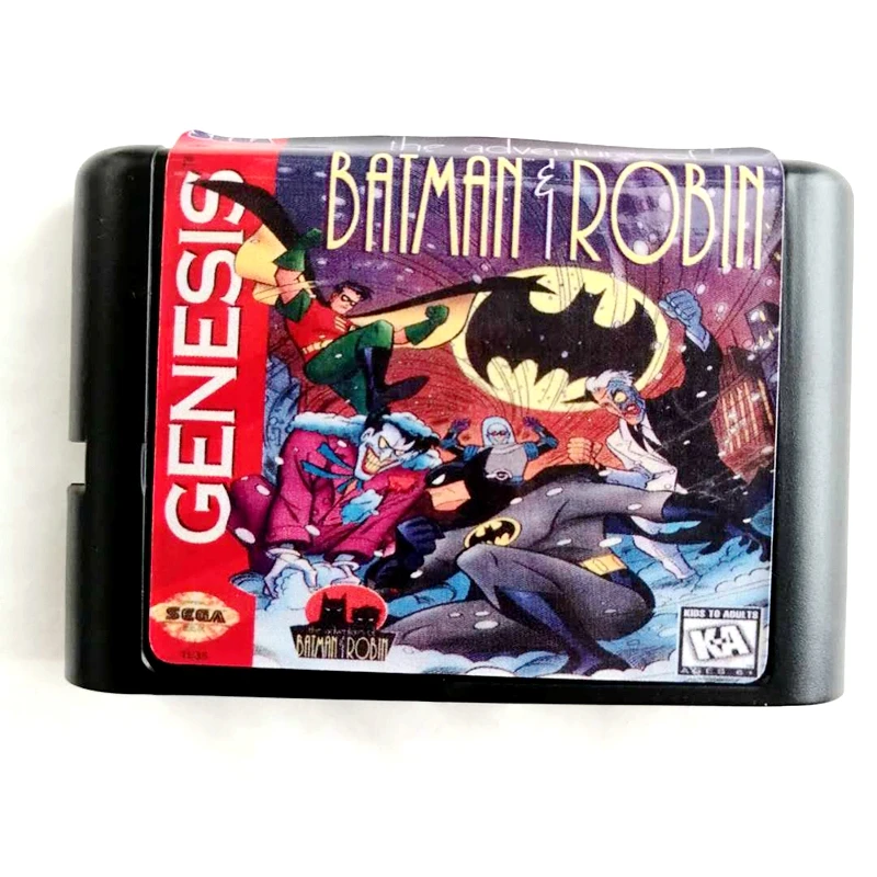Карта памяти Бэтмена и Робина 16 бит MD для sega Mega Drive 2 для sega Genesis Megadrive