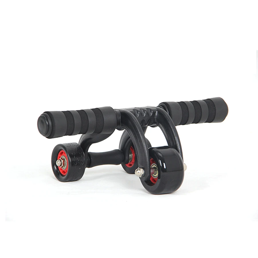 С нескользящей подошвой и двойным 3 х колесный тренажер для мышц брюшного пресса