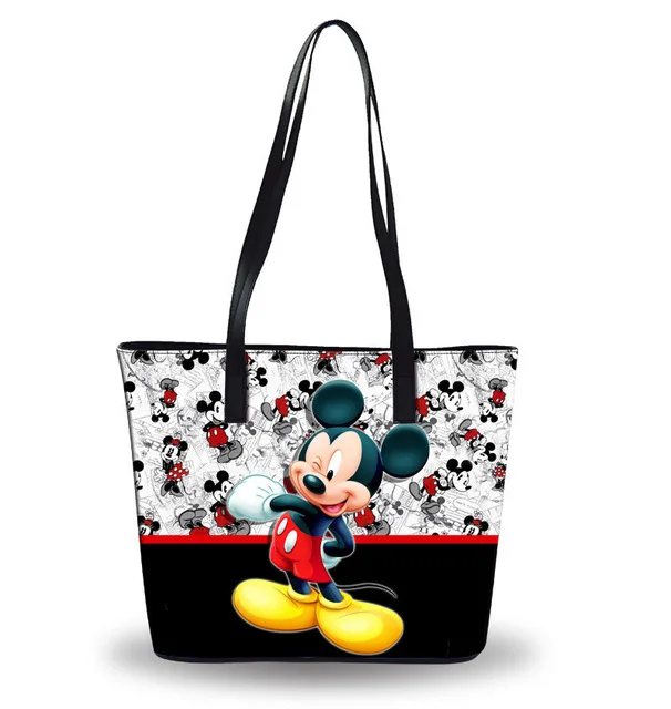 Disney Микки Маус сумки на плечо мультфильм Леди Большая вместительная сумка Женская водонепроницаемая сумка модные сумки Дорожная пляжная сумка - Цвет: 2