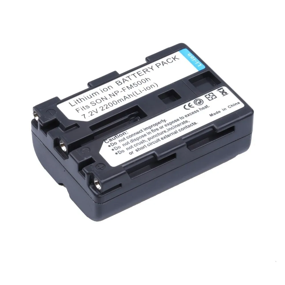 Аккумулятор 2200 мА · ч для SONY аккумулятор NP FM500h камеры Sony Alpha A58 A350 A450 A500. A580 A700 A99 A850