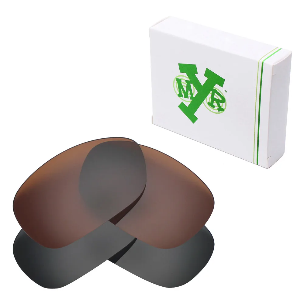 

2 Pairs Mryok POLARIZED Replacement Lenses for Oakley C Wire 2011 Sunglasses Stealth Black & Bronze Brown