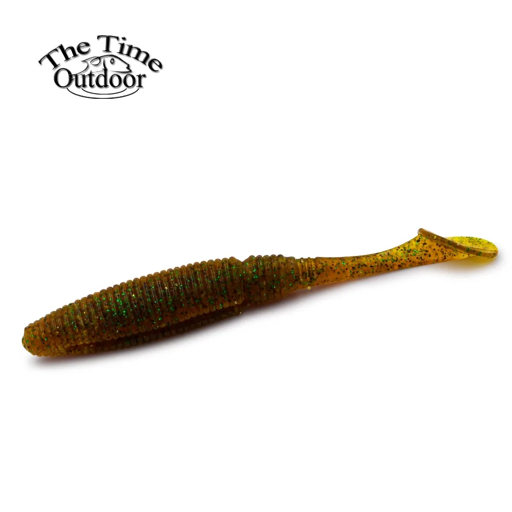 10cm/8g 6 pcs/pack Flexible Soft fishing Lure with silicone worm baits artificial lures high quality grubs Fishing bait | Спорт и