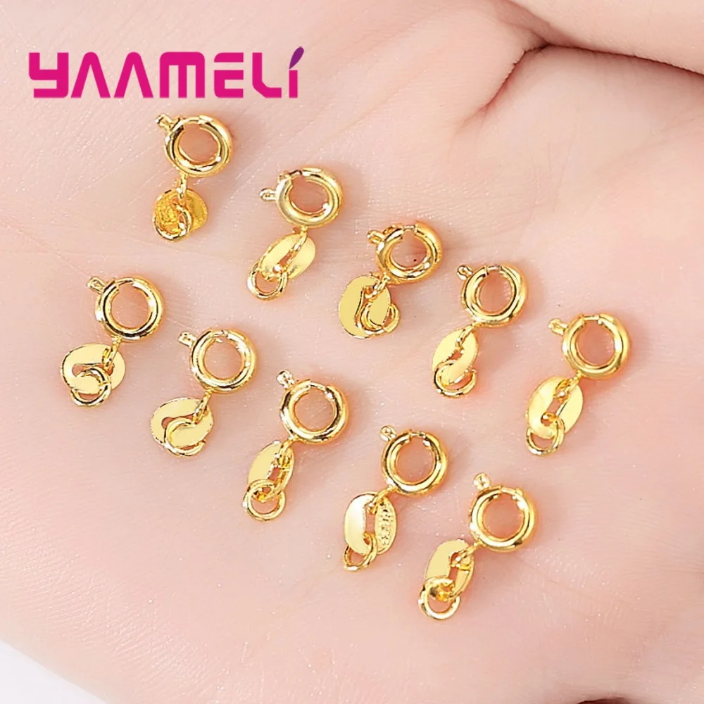 N00603-Gold Новое поступление женские/девичьи Модные Ювелирные Разъемы для продажи 925 пробы серебряные модные ювелирные аксессуары 10 шт./лот - Цвет: N00603-Gold