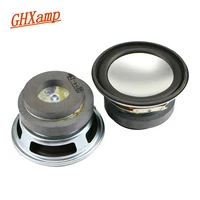 ghxamp 2 5 inch midrange woofer speaker 66mm mid bass loudspeaker 4ohm 10w speaker diy rubber double magnetic 2pcs