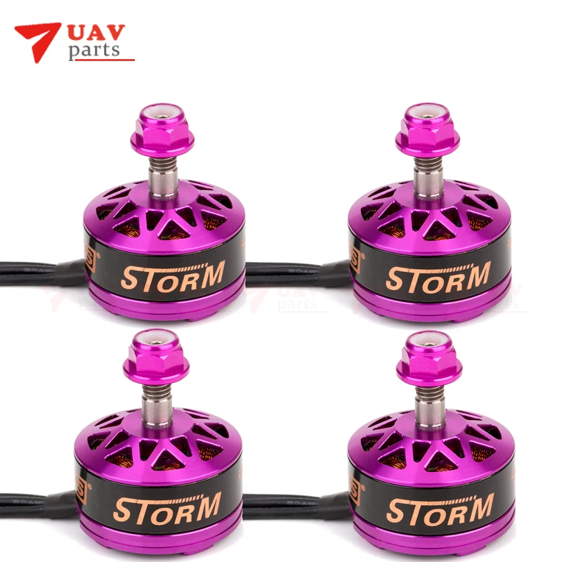 4 шт./лот DYS FPV Бесщеточный двигатель Storm 2207 2300KV/2500KV/2800KV CW CCW 3 6s для 180/210/230
