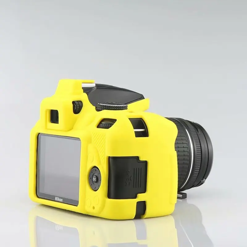 Мягкий силиконовый резиновый чехол для корпуса камеры Nikon D3400 DSLR защитная кожа