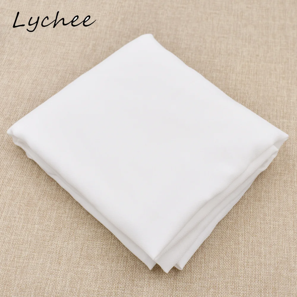 Lychee 1 5*1 м односторонняя клейкая ткань из полиэстера белого цвета для подкладки