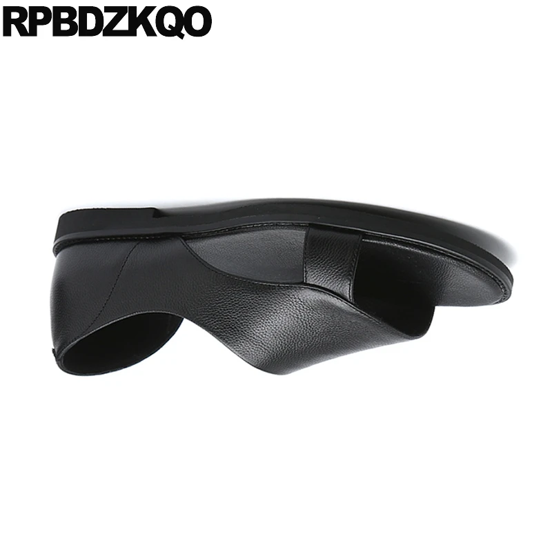 Шлепанцы мужские из натуральной кожи мягкие брендовые дизайнерские сандалии без