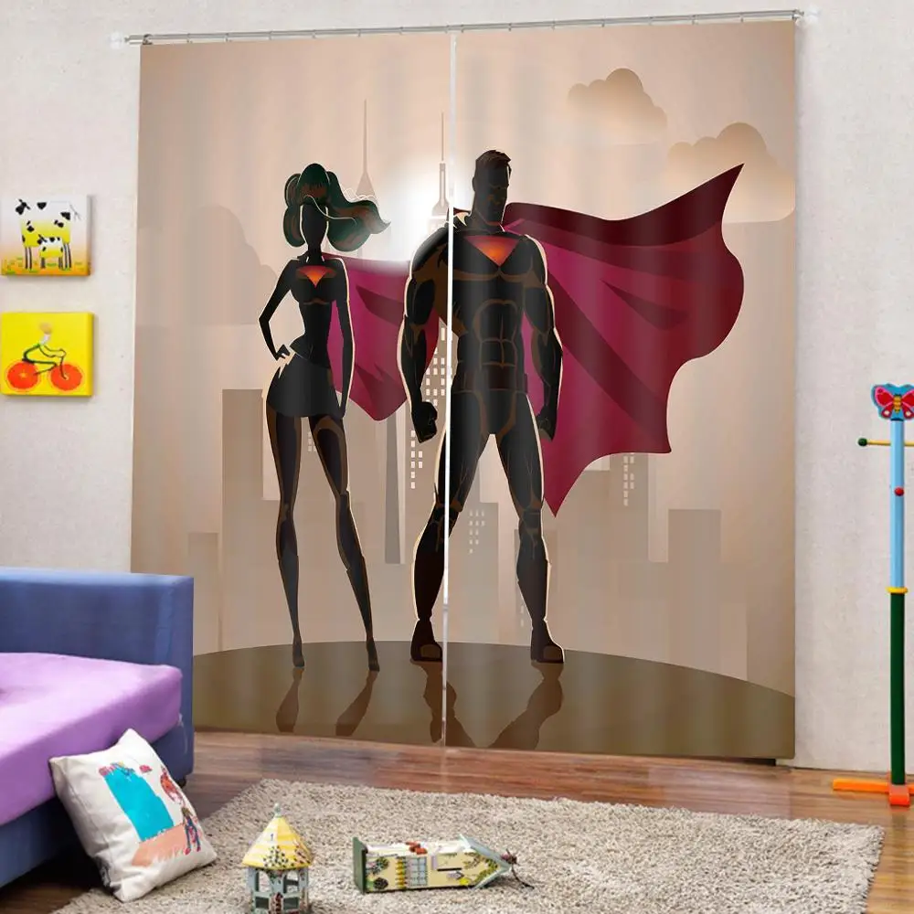 Creative curtains for the living room bedroom room curtains with patterns Design decoration