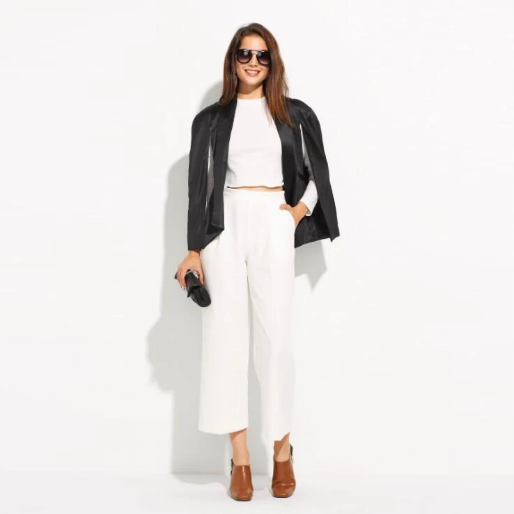 Summer Women's Blazer Long Sleeve Lapel Cape Blazer Coat Casual Split Poncho OL Jacket Cloak Coat Women Blazer Suit White Pink