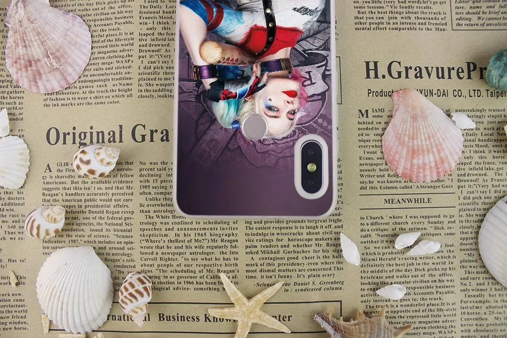 Etui чехол для телефона для Xiaomi redmi Примечание 8 iPhone 7 6 plus 5 iPad Pro redmi 7 8 6pro 6a s2 5a 4a 4x y3 5plus 7A "," Харли Квинн "Джокер", с принтами "отряд самоубийц","