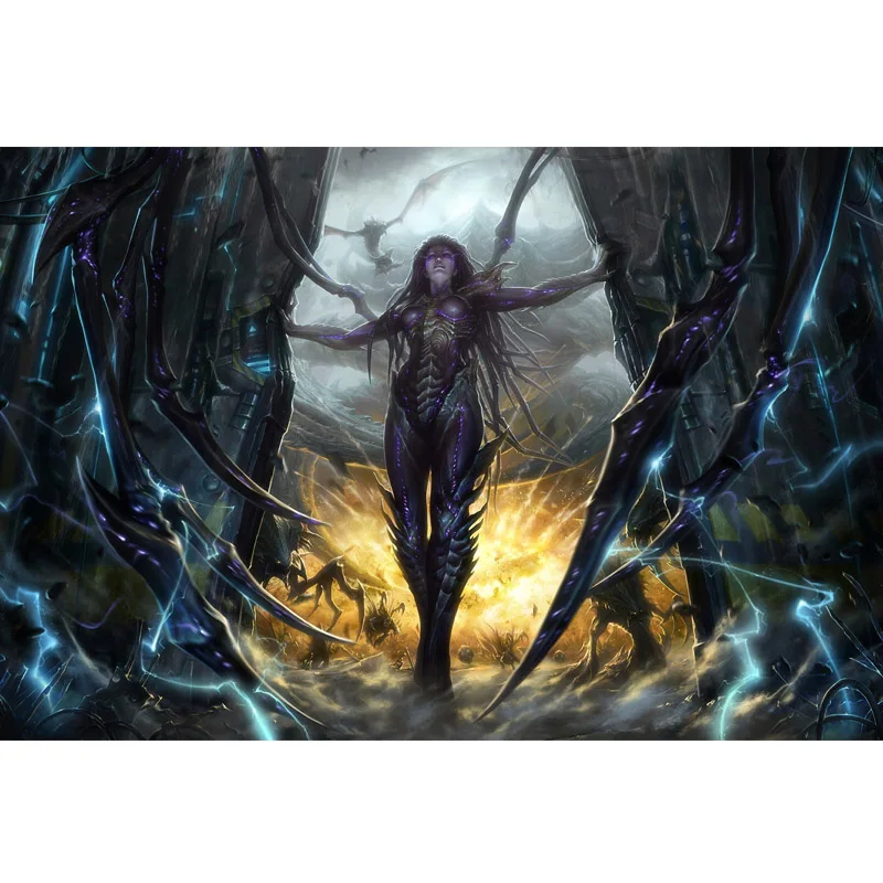 Алмазная вышивка sarah kerrigan starcraft, сделай сам, алмазная живопись, мозаика, алмазная живопись, 3d вышивка крестиком, алмазные картины H151