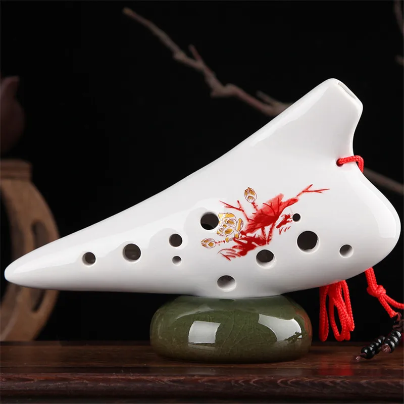 12 отверстий по краям Ocarina Alto C Flute вертикального типа ручной работы of Time народный