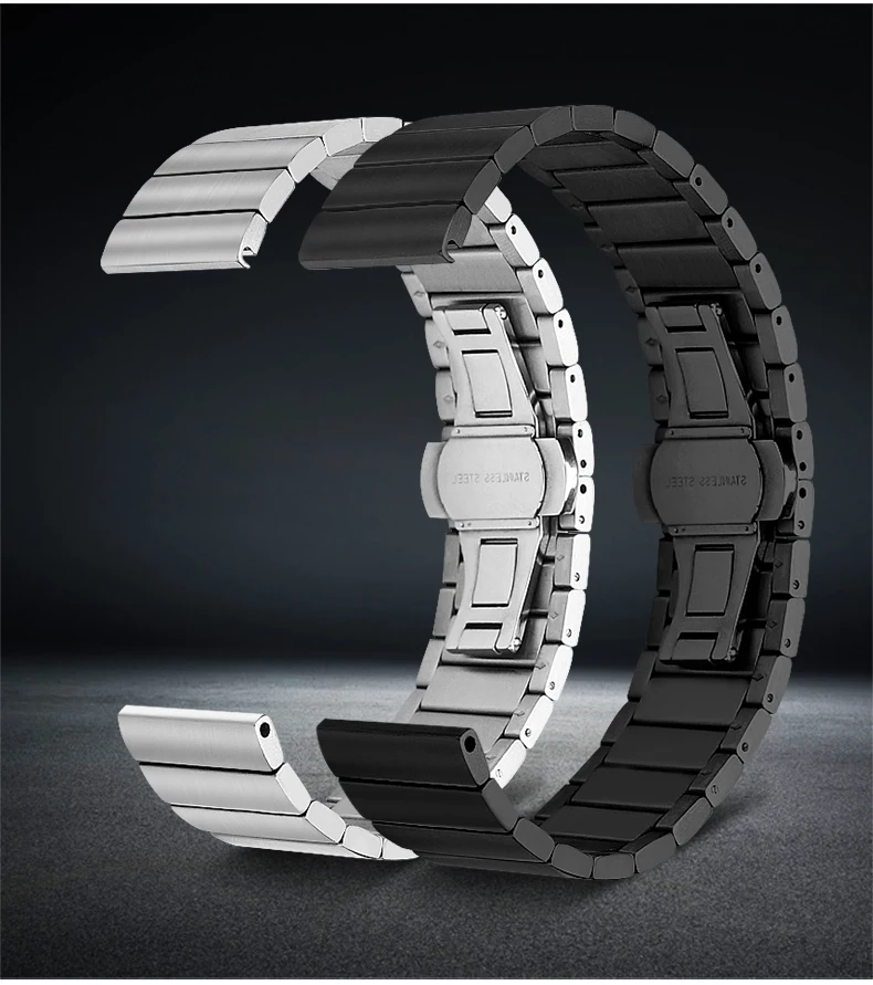 18 мм ремешок из нержавеющей стали для huawei watch 1/lenovo watch 9 сменный ремешок металлический ремешок для часов браслет ремешок для часов