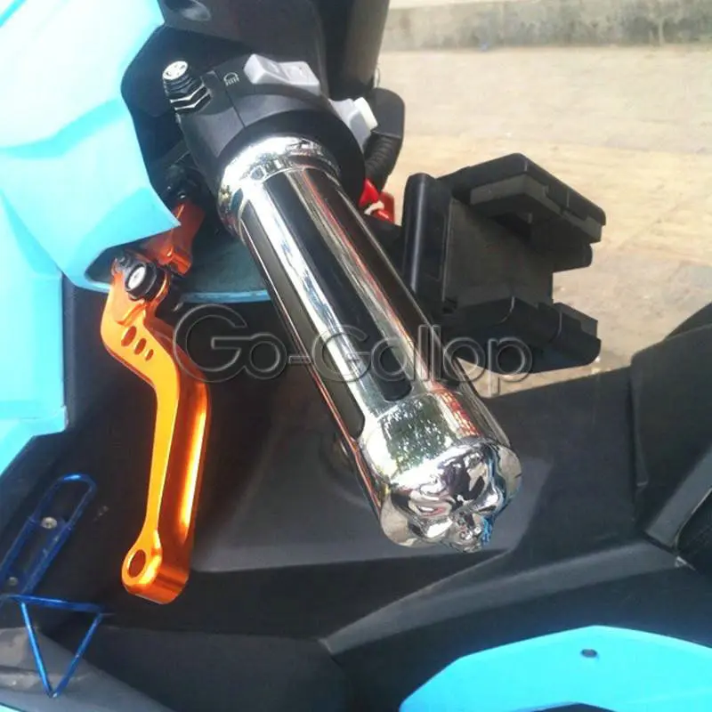 " рукоятки с черепами ручные ручки для Yamaha V-Star XVS 650 950 1100 пользовательские Silverado/для Honda VTX 1300 C R S Ретро Shadow VT 1100