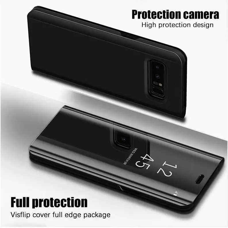 Прозрачный умный зеркальный чехол для Huawei Mate 10 20 lite pro honor 9 8 P8 P9 P10 P20 Lite 2017 Plus Y6 nova 3 3i
