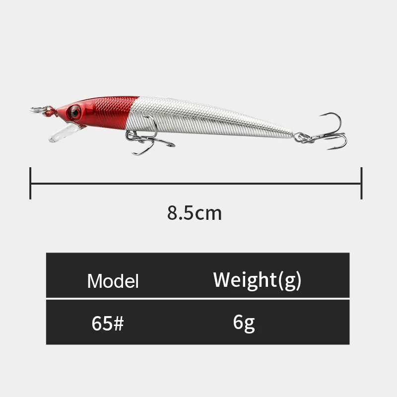 Erchang 1 шт Minnow Блесен 8 см 6 3 г бас Троллинг искусственные Жесткий Bait Crankbait воблеры 3D