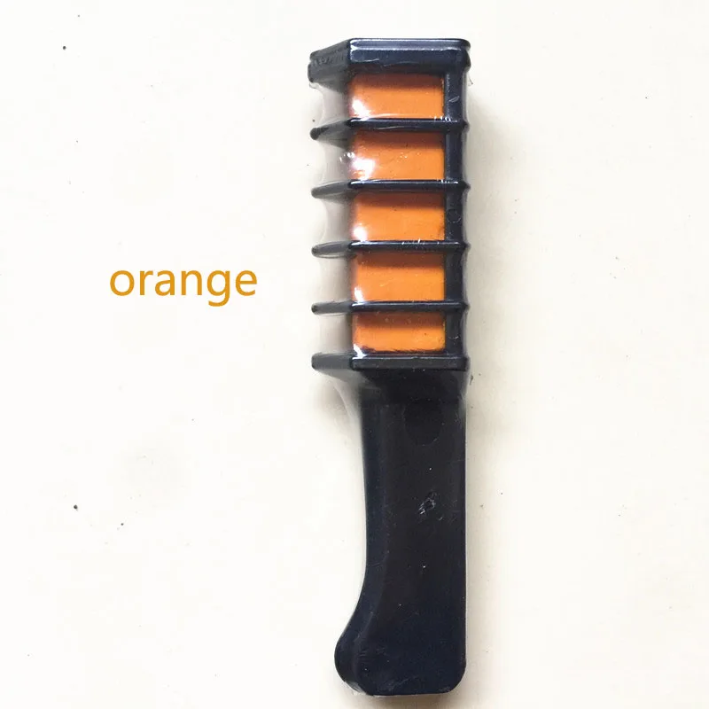 orange Профессиональный 6 цветов Мини одноразовый персональный салон использование Временная Краска для волос Расческа мелки инструмент для окрашивания волос - Цвет: orange