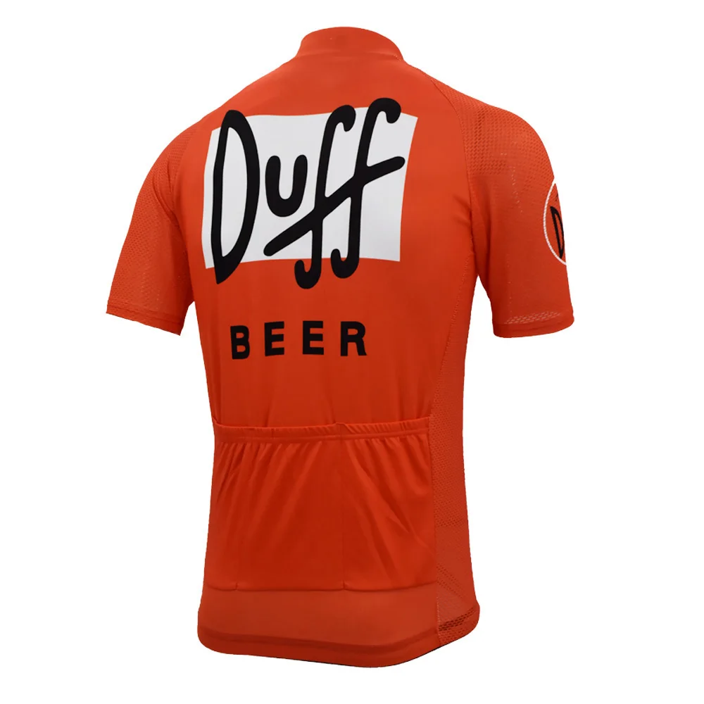 Красный для мужчин Велоспорт Джерси короткий рукав велосипед одежда duff пивная