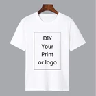 Футболка мужская с принтом на заказ, цвет белый, размер S-3XL, модал, теплопередача