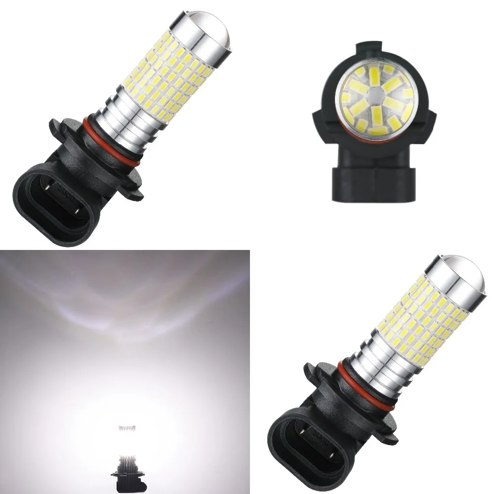 Светодиодные противотуманные фары AGLINT 2 шт. H11 с линзами H8 9006 HB4 5202 H16 144SMD для