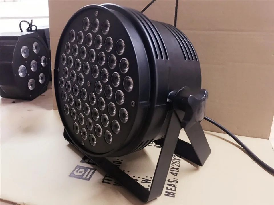 Кейс для полета + 10 шт./54x9 Вт LED par light RGBW DMX512 3 в 1 специальное сценическое