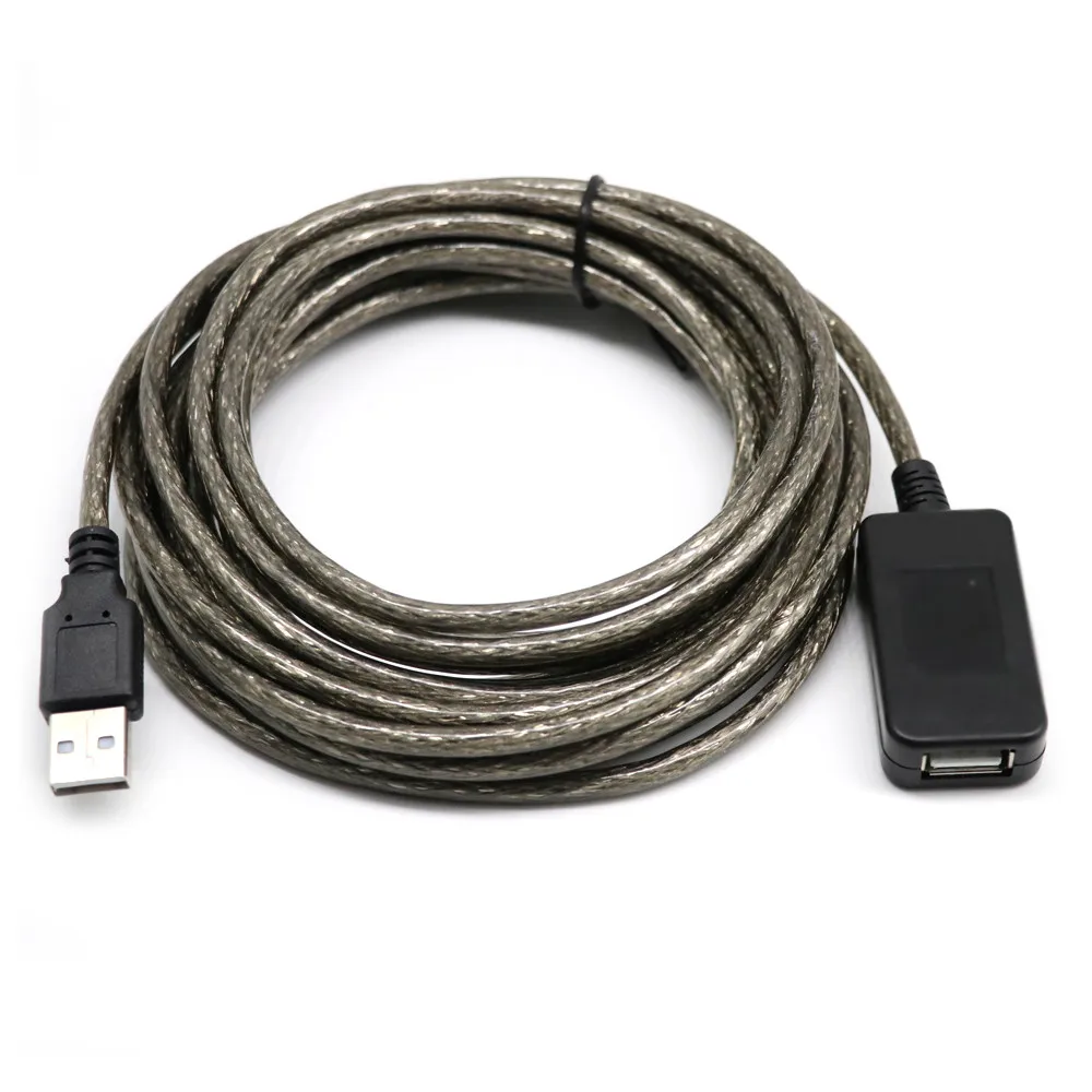 15 футов 5 м USB 2 0 удлинитель Ретранслятор кабель усилитель сигнала мужской usb sata riser