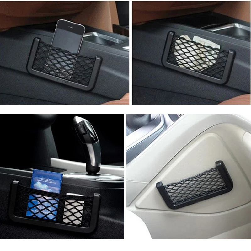 

1x Auto Seat Side Back Storage Net Bag Car-styling