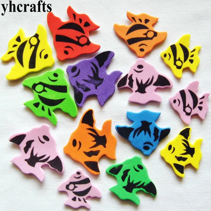 20PCS 2.9-3.5cm 1 упаковка/Партия. Красочные наклейки из вспененного материала в виде машины. Украшения детской комнаты, Обучающие Игрушки для раннего развития, игрушки ручной работы для детей - Цвет: 20PCS 2.9-3.5cm