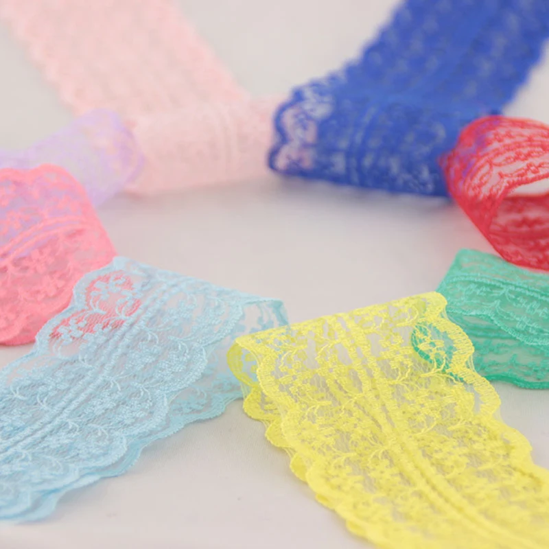 5 ярдов/партия 17 цветов кружевная лента сделай сам вышитая сетка отделка ткань