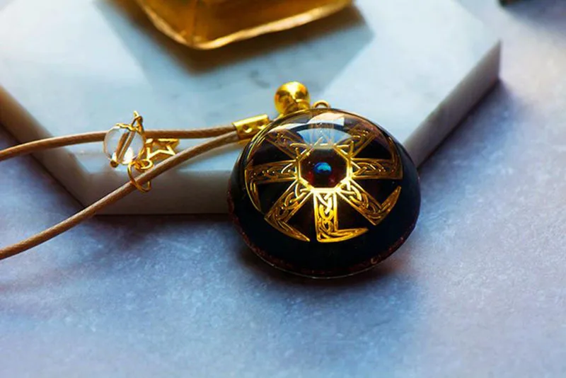 AURAREIKI Orgonite Шарм Подвеска натуральный кристалл излучения подвеска Рэйки Orgonite благословение счастливый кулон ювелирные изделия для женщин C0123