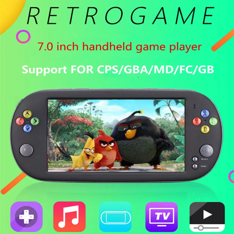 Powkiddy X16 портативный игровой плеер 8G/16G ROM 7 0 дюймов Sreen Ретро Ручной консоли двойной
